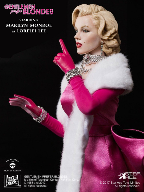 Star Ace Toys 1/6 Scale Gentlemen Prefer Blondes Marilyn Monroe Figure Deluxe Box Set